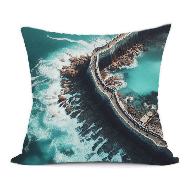 Abstract Reversible Throw Pillow