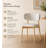 Mid-Century Modern wood feet Dining Chair (Set of 2) – Stylish Wooden Chairs for Dining Room, Kitchen, or Living Room, Comfortable & Durable, Easy to Assemble-2145665468