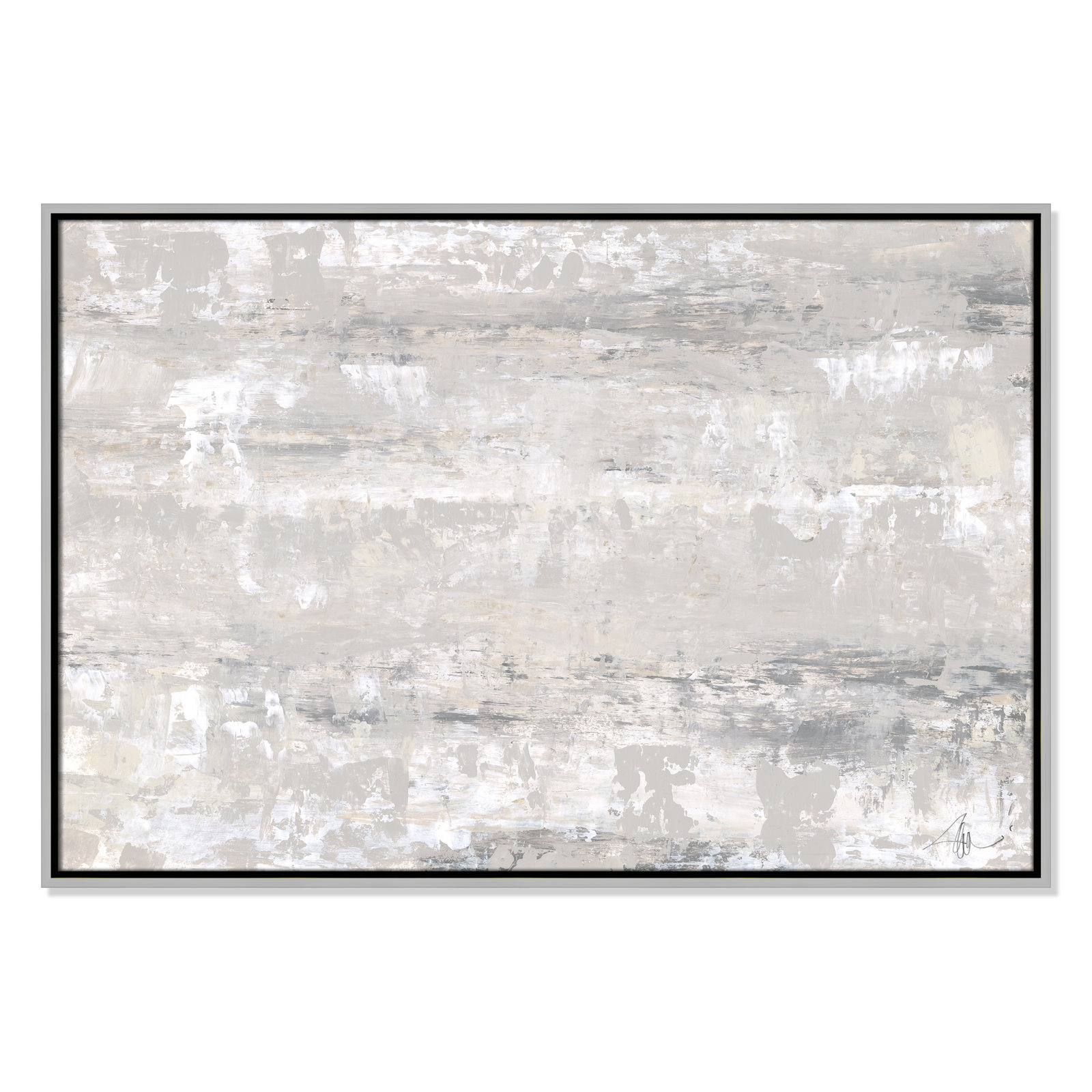 Desert Winds by Filippo Ioco - Print, 25.5" H x 37.5" W x 2" D, Silver Framed Canvas