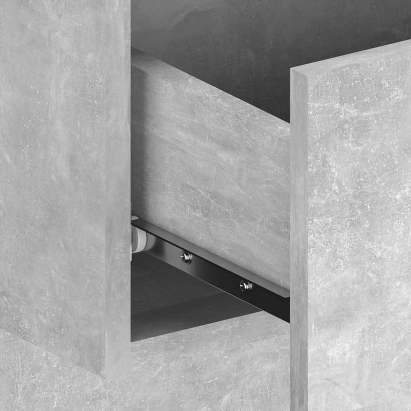 Mooresville Headboard, Double (4'6), Concrete Grey