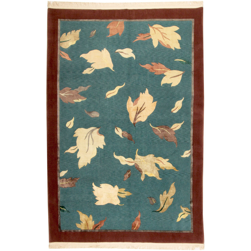 - Tapis «Falling Leaves Blue - Fine» - taille 6 pi 7 po x 9 pi 10 po