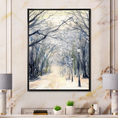 " Alley Of Trees In The Park "