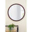 Miroir mural rond en bois-912165431