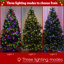 Sapin de Noël 6 pi avec lumières DEL colorées-67506559