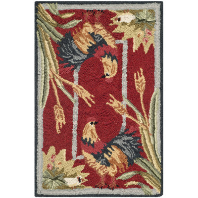 Tapis floral en laine crocheté à la main Kinchen