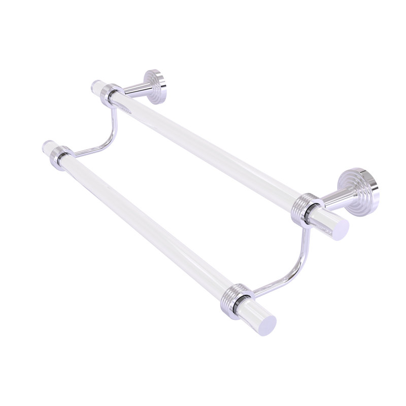 Pacific Beach 2 Towel Bar, Polished Chrome, 7.785" H x 22" W x 5.3" D