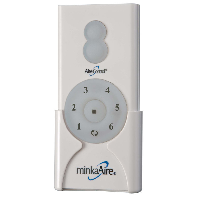White 6-Speed Hand-Held Remote Control for Ceiling Fans
