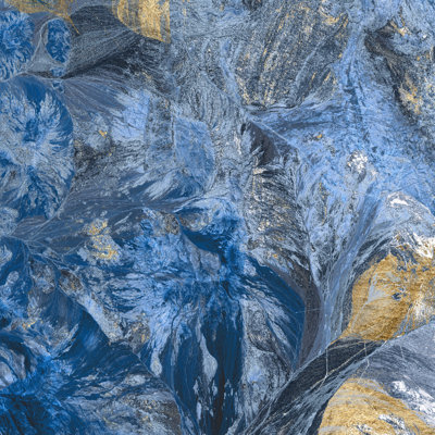 Gilded Indigo III by Jarman Fagalde - Wrapped Canvas Print