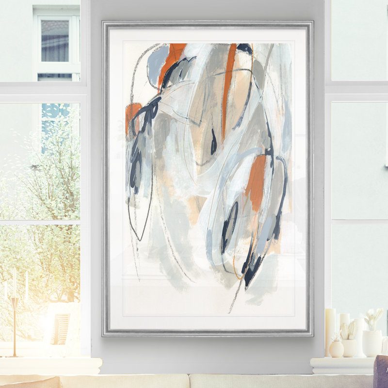 " Obfuscation I ", 18.5" H x 24.5" W, Framed Print, Silver