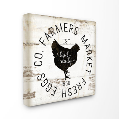 «Fresh Egg Co Vintage Sign», art mural