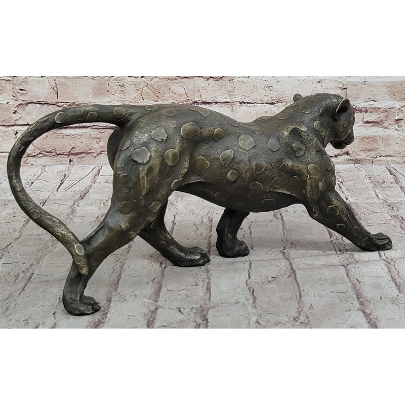 Grande sculpture léopard Bugatti Jaguar Puma