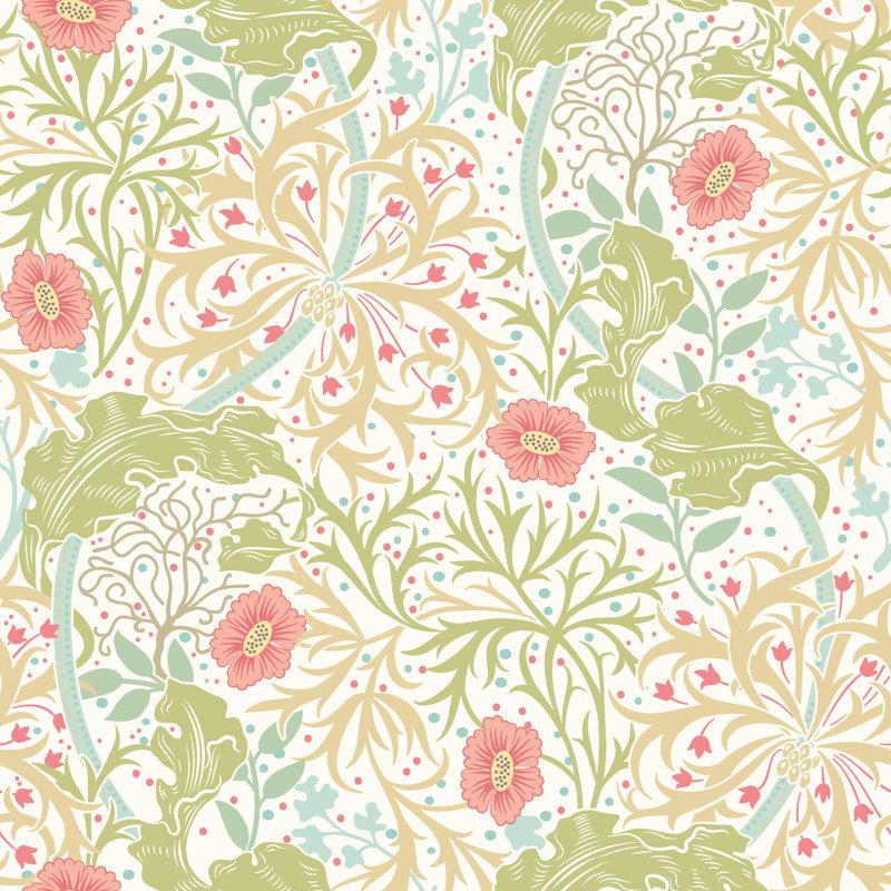 Padstow 10m x 50cm Wallpaper Roll, Rose Pink