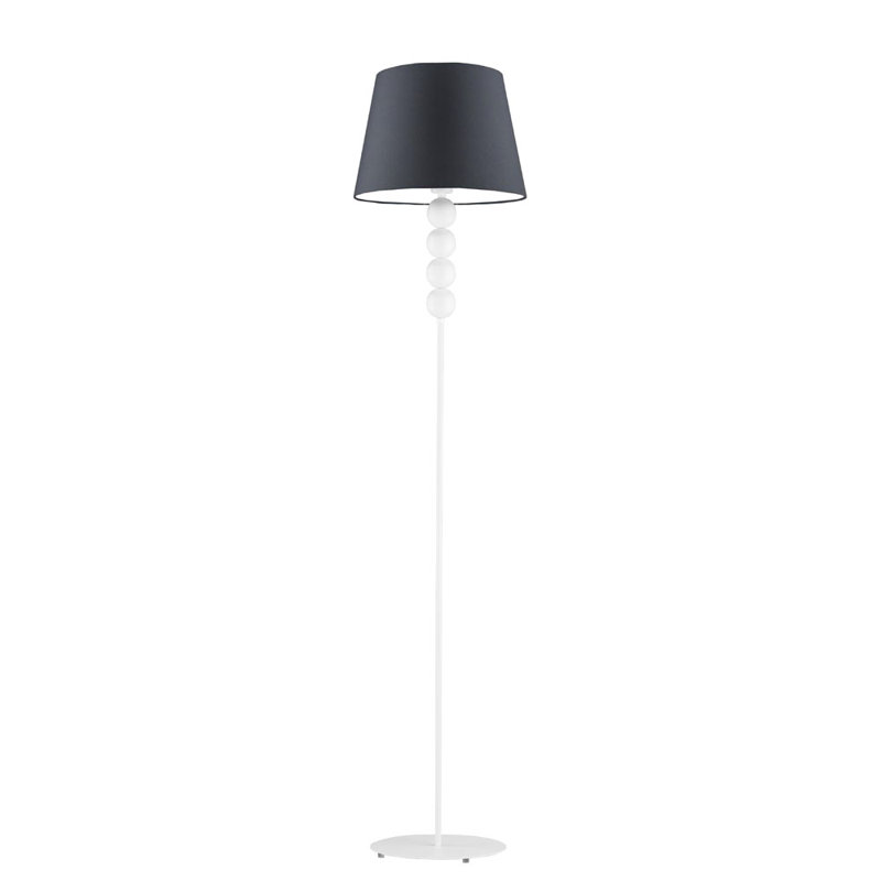 Sachso 174cm Traditional Floor Lamp, Graphite, Silver