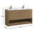 55'' Double Bathroom Vanity with Quartz Top-95144139