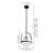 Gridora 1-Light Modern Industrial Single Pendant with Glass Globe Shade-2100141762