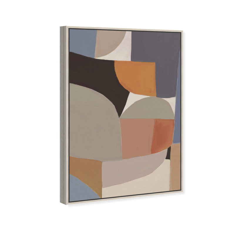 Muted Truth Canvas Abstract Print by Oliver Gal, Black Frame, 10 x 15, 25"H x 17"W, Silver Floater Frame