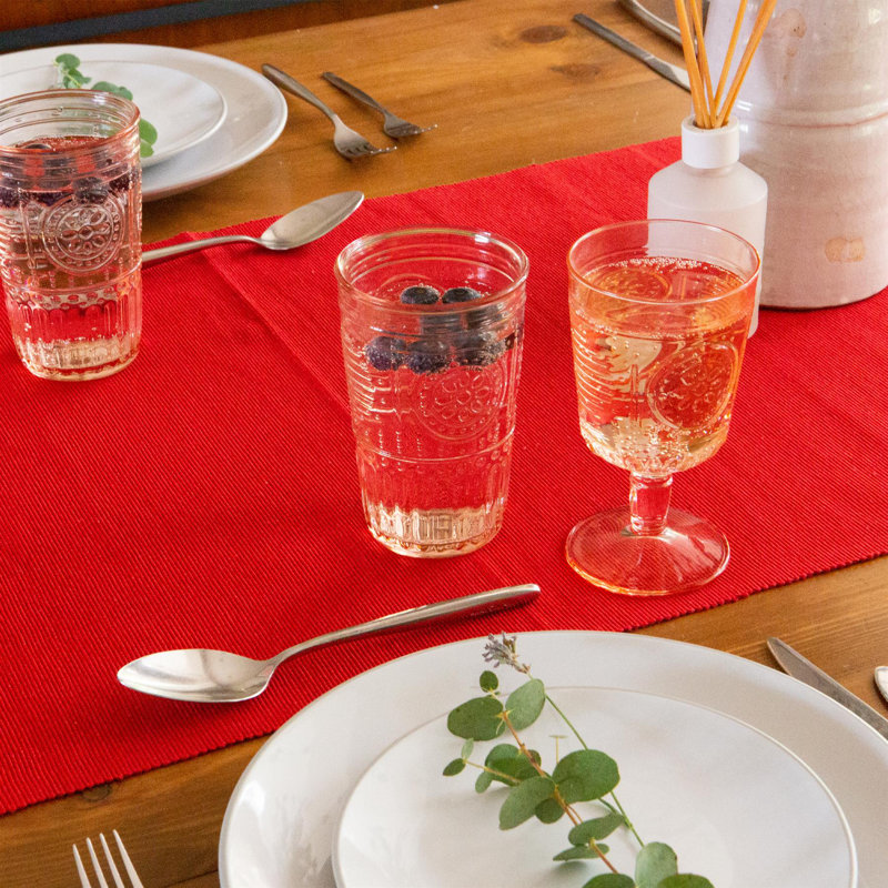 Romantic Highball Glasses - 475ml, 475ml, 12, Pink
