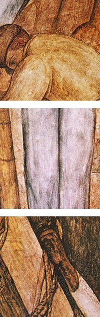 « rivera : mien » par l’impression Diego Rivera, Cadre blanc, H 38 po x l 23 po x P 1 po
