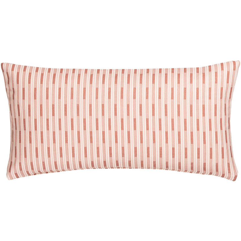 Bennett Stripe Accent Pillow, Polyester, Red, Rectangle 14"H x 26"W