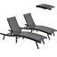 2 chaises longues de piscine toutes saisons de conception ergonomique avec dossier réglable-2081319152