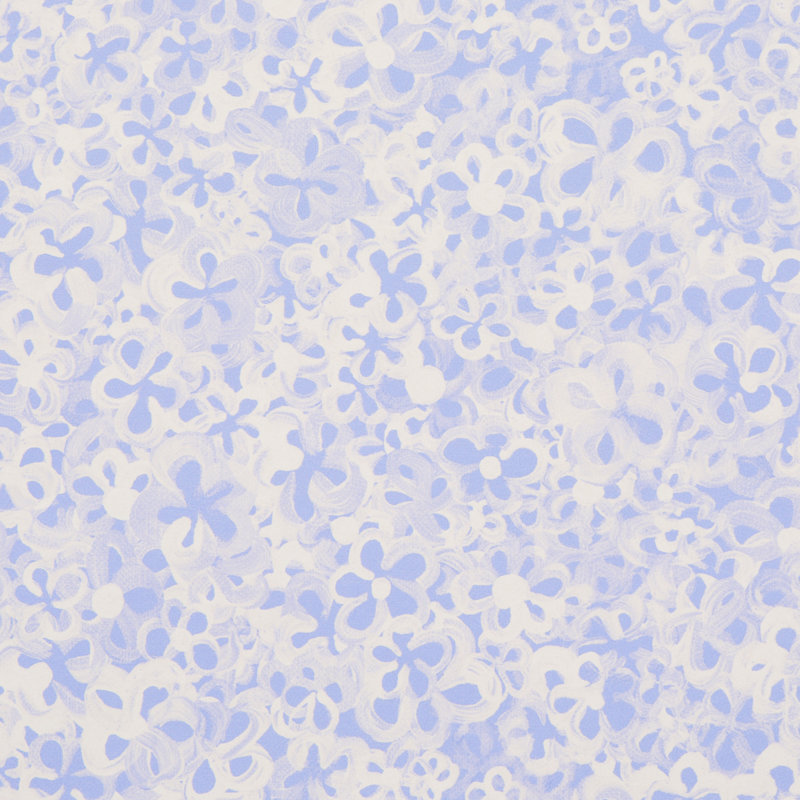Schumacher x Backdrop Superbloom Wallpaper, Cornflower