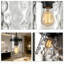 Luminaire suspendu en verre ondulé Modern