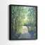 Impression encadrée Golden Light Pathway I-Premium - prête à être accrochée - aucun clou requis - aucun clou requis-1978244461-1978244454