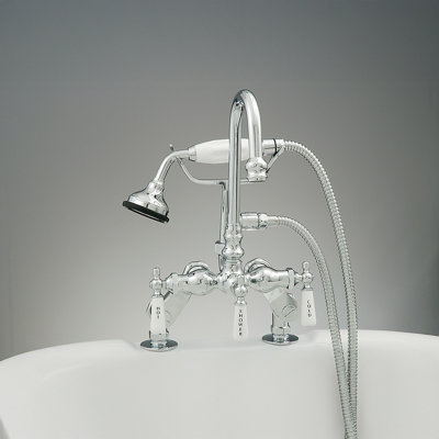 Robinet de baignoire à col de cygne à fixation sur le comptoir avec douche à main Strom Living