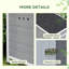 Cage de bois en bois avec toit ouvrable, plancher amovible, portes doubles, 30 po x 38 po x 30 po-1261974247