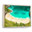 Vue aérienne de la plage tropicale turquoise I - photographie sur toile-67386095-67386105