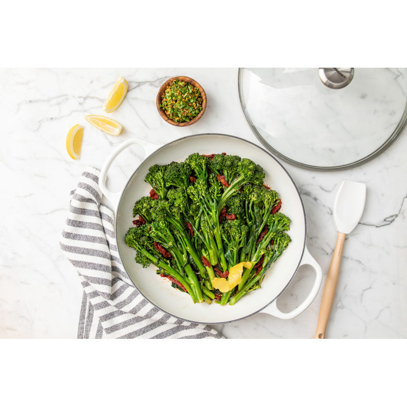 Le Creuset Signature Enameled Cast Iron Braiser with Lid, Caribbean