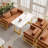 Simple restaurant cafe upholstered benches Upholstered Bench