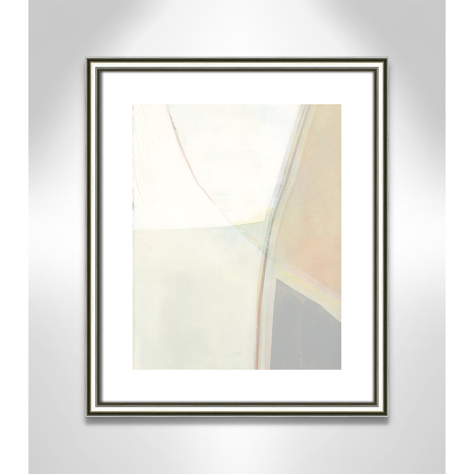 In Neutral II - Painting Print, 19" H x 16" W x 0.88" D, Silver Framed Paper