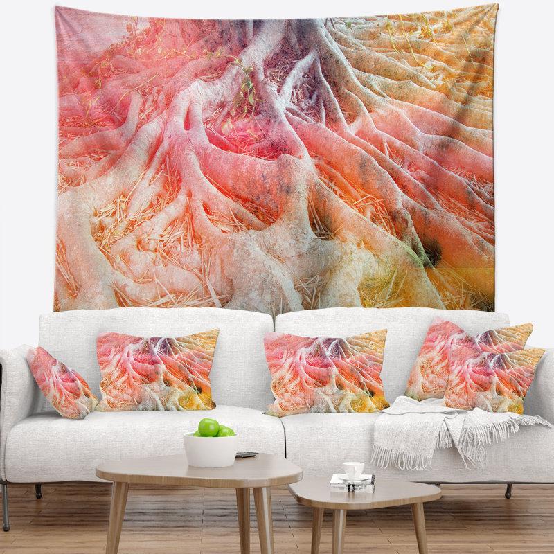 Tapisserie aquarelle rétro, H 50 po x l 60 po