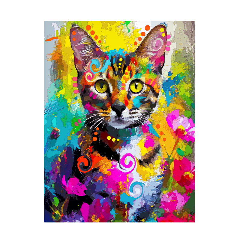 Art sur toile, Dean, Russo, Love, Bengal, H 19 po x l 14 po