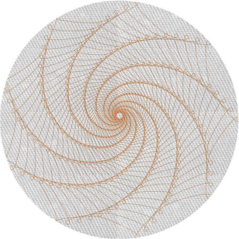 Jaune Tapis décoratif, Rond 8 pi
