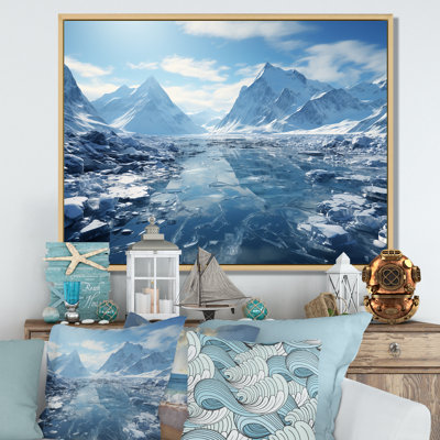 «Glacial Scenery in Canada», reproduction sur toile