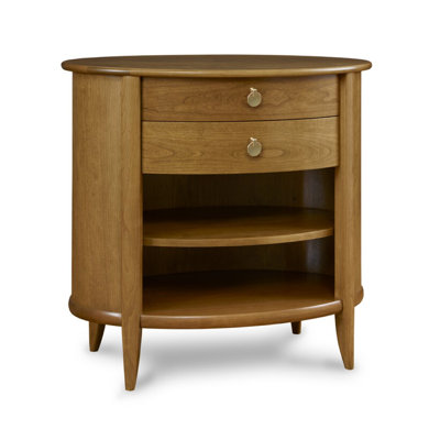 Martine 2 - Drawer Solid Wood Nightstand