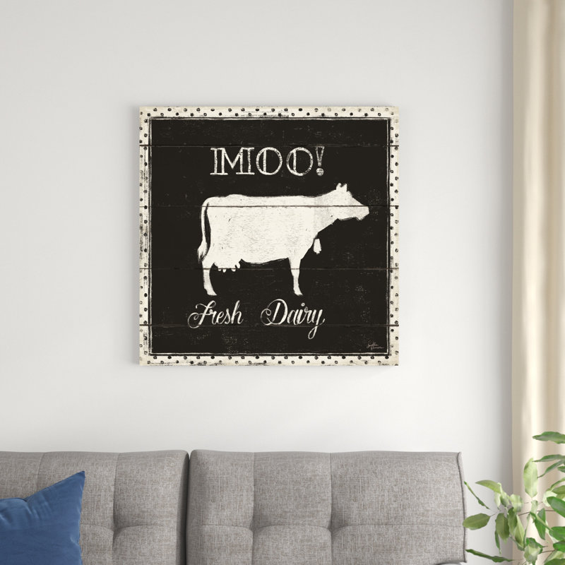 Pensées champêtres VI - noir, H 30 po x l 30 po x P 1,25 po