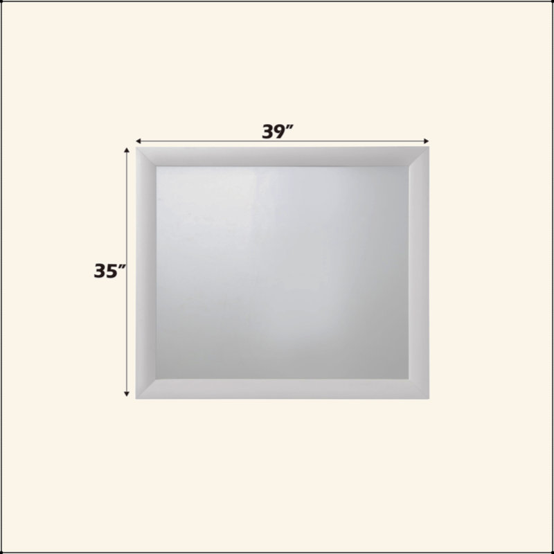 White Finish Mirror