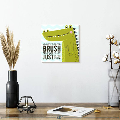 «Brush Dino», impression sur toile
