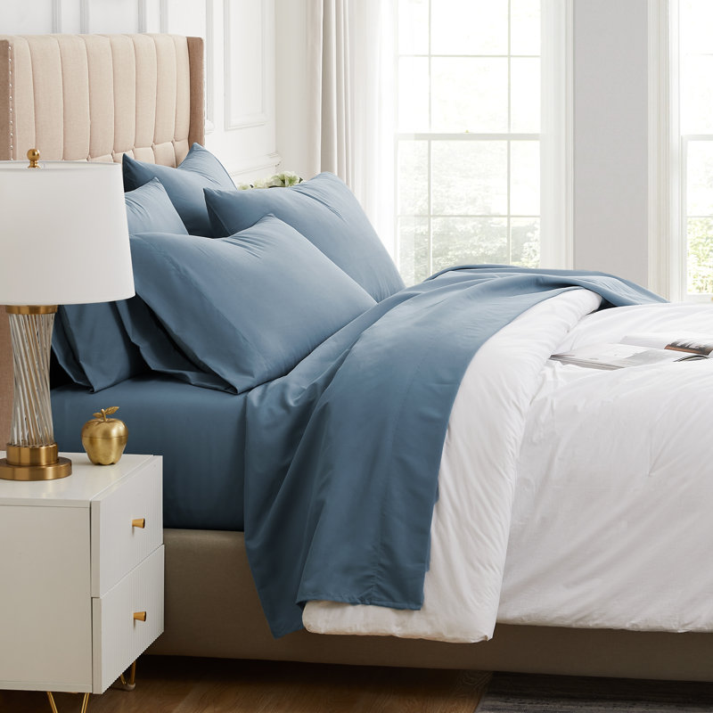 Vilano Springs Extra Deep Pocket Sheet Set, 6-Piece Ultra Soft Microfiber Sheets and Pillow Cases, Wrinkle Resistant, Easy Care