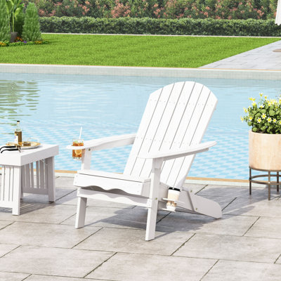 Chaise Adirondack pliante Bellwood avec porte-gobelets