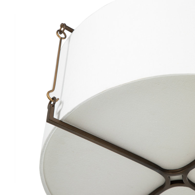 Theresa Semi Flush Mount, Matte Bronze