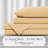 Southshore Fine Linens Vilano Extra Deep Pocket Pleated Sheet Set, Double-Brushed Microfiber 21-Inch Deep Pocket Sheets with Pleated Hem, 2 Pillowcases, King, Gold-2016060810-2016060805