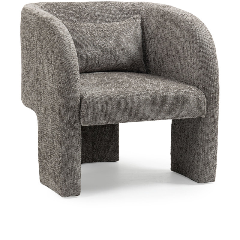 Sawyer 29'' Wide Armchair, Grey Chenille Fabric