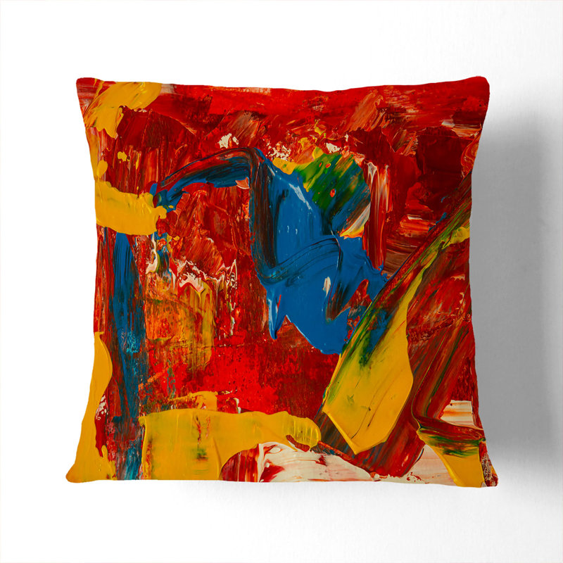 Abstract Square Throw Cushion, Stone, 40 x 40 cm