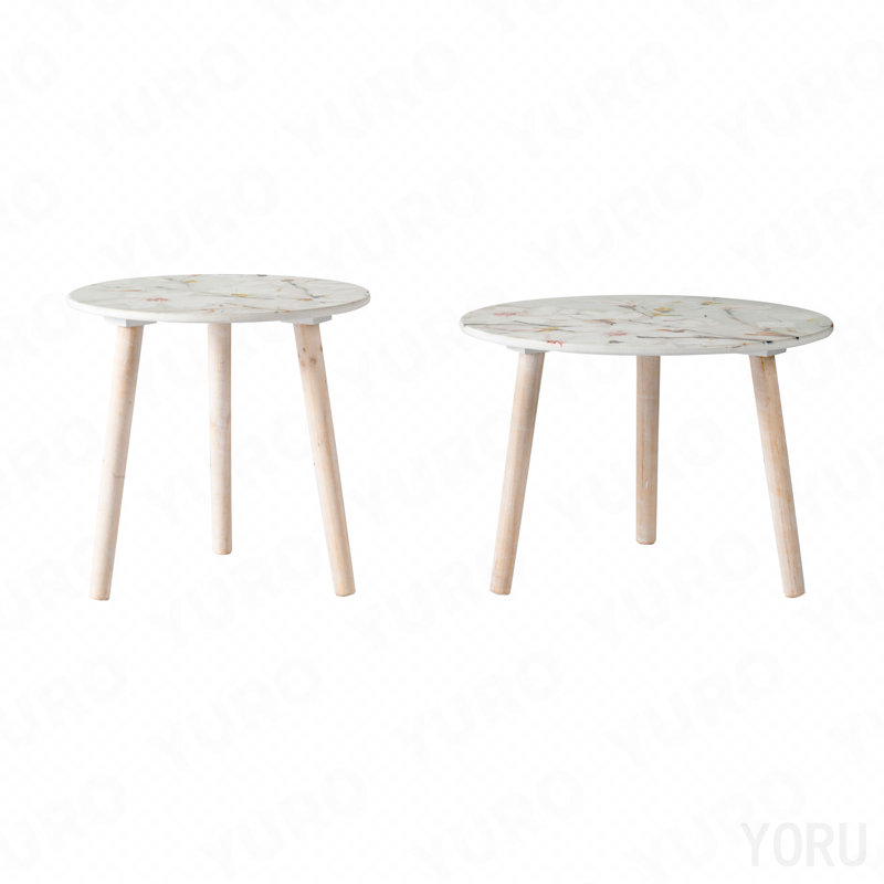Set Of 2 Side Tables, White