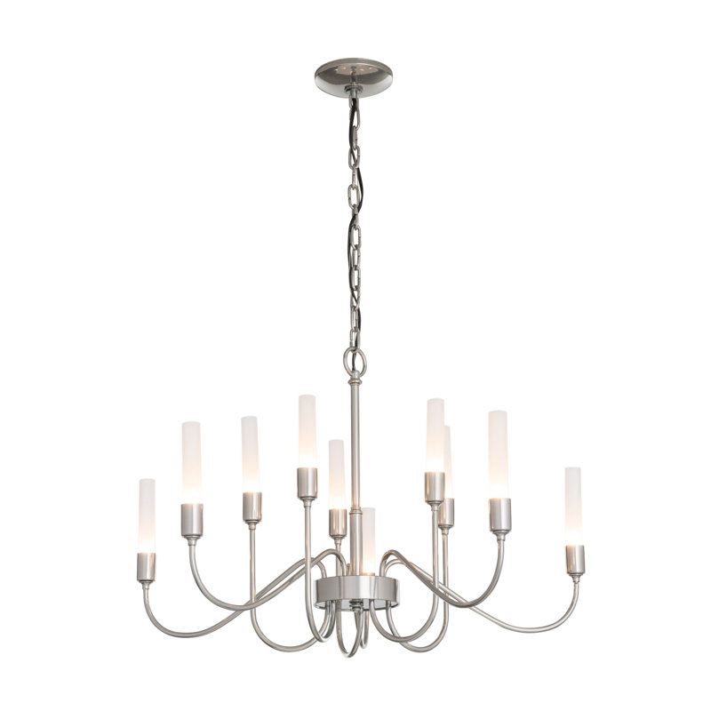 Lisse 10 - Light Candle Style Classic/Traditional Chandelier, Vintage Platinum