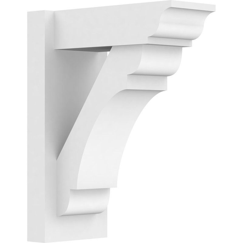 Perspectives en PVC de qualité architecturale avec extrémités traditionnelles, L 7 po, H 18 po x l 14 po